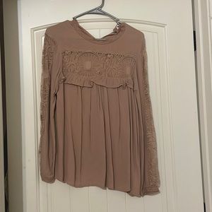 Beautiful mauve lace blouse